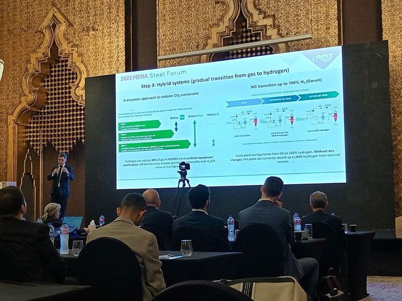 Soroush Basirat's clear message at MENA Steel Forum 2025: “Green steel is not green if it is powered by fossil fuels”