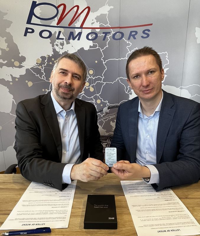 Fossil-free steel cooperation between SSAB and Polmotors