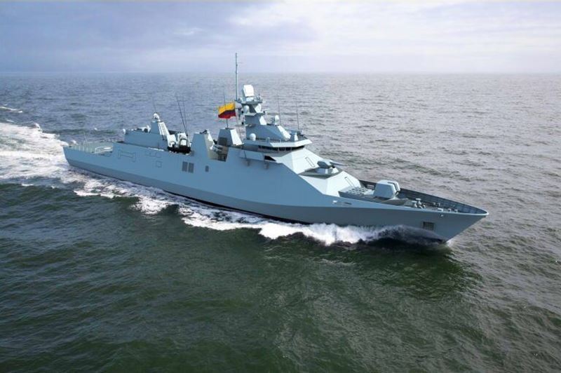 Damen signed a steel supply agreement for Colombia’s PES frigate