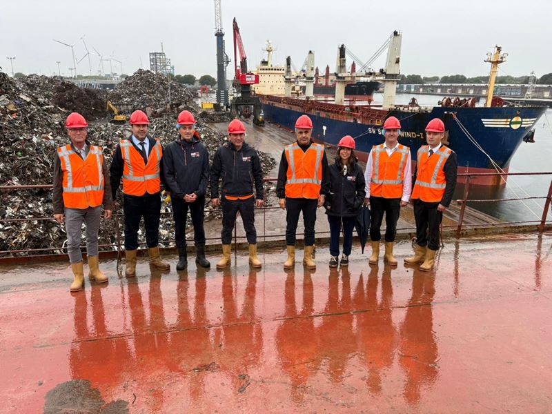 OYAK yönetimi Amsterdam Scrap Terminal’i ziyaret etti