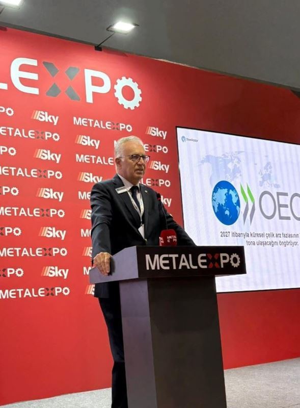 Cem Öztüre assessed the global steel market at the Metal Expo conference