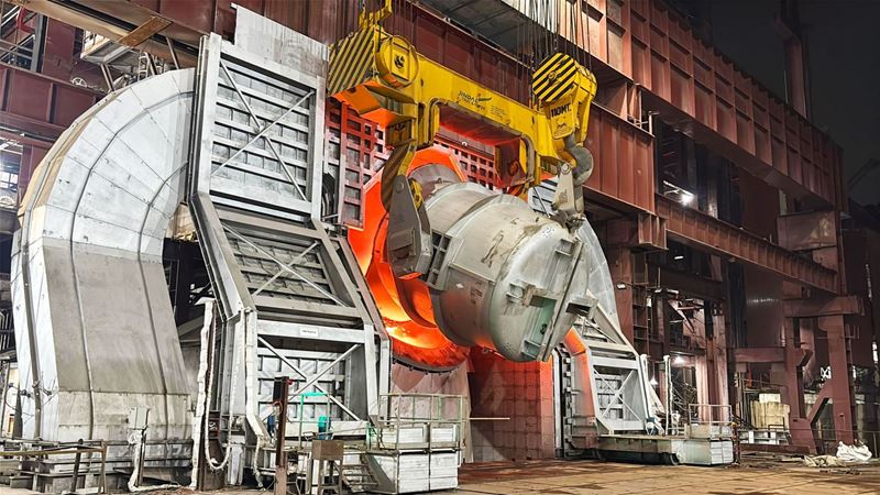 Jindal Steel, Angul tesisinde 3 MTPA kapasiteli yeni oksijen fırınını devreye aldı