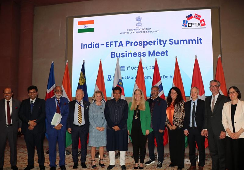 EFTA-Hindistan Ticaret ve Ekonomik Ortaklık Anlaşması yürürlüğe girdi