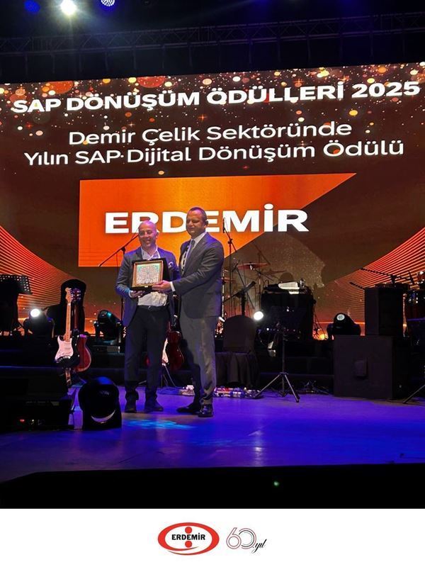 Erdemir won the “Digital Transformation of the Year” award at the 2025 SAP Transformation Awards