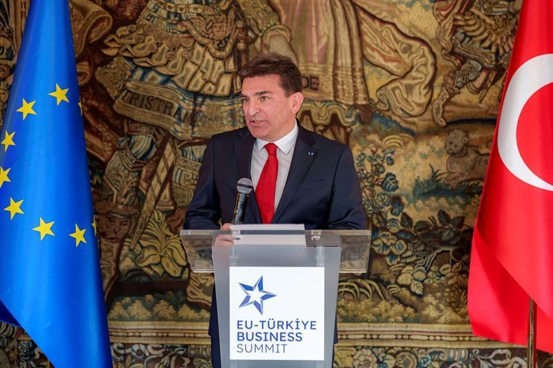 OYAK General Manager Murat Yalçıntaş delivers key messages at the EU–Türkiye Business Summit