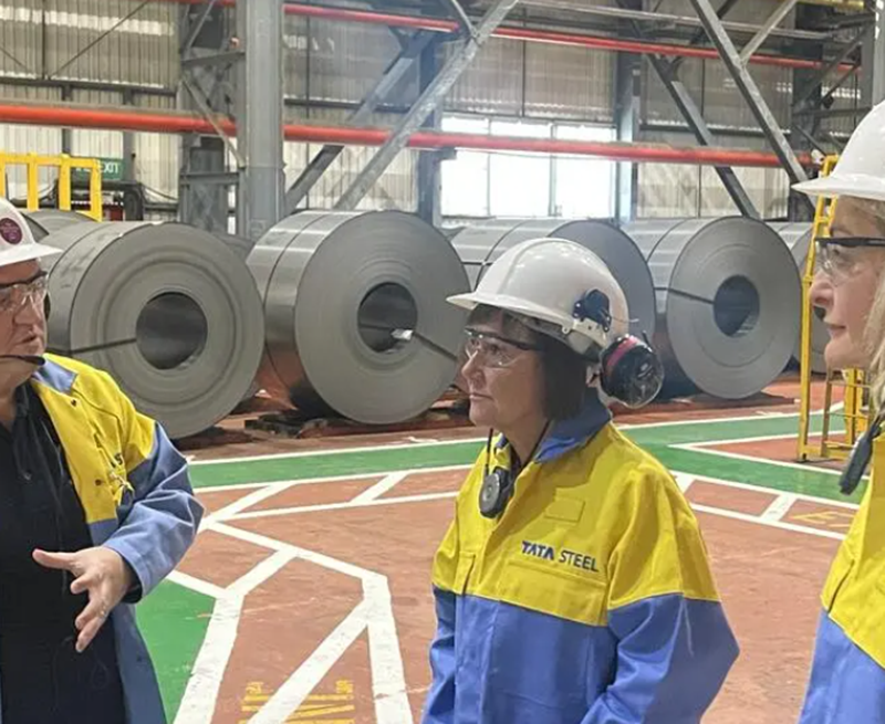 UK Minister Jo Stevens visits Tata Steel UK
