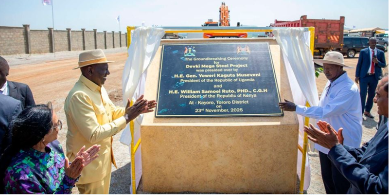 Devki Steel broke ground on new steel plant in Uganda