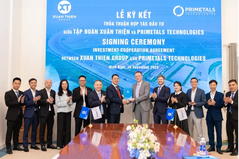 Xuân Thiện Grubu, Vietnam’da iki yeşil çelik üretim hattı için Primetals Technologies ile ortaklık kurdu