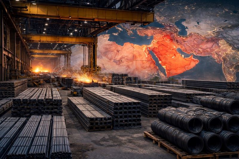 Ortadoğu çelik piyasası siyasi gerilimlerin gölgesinde durağan seyrediyor