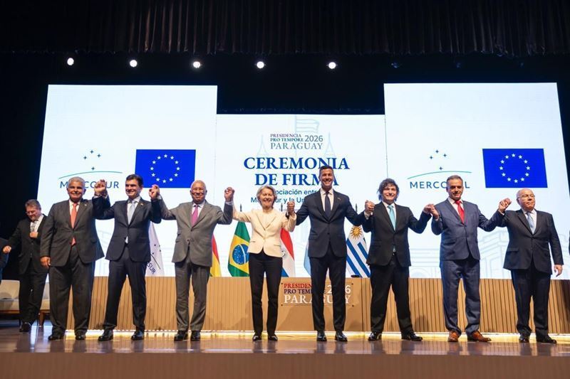 A trade agreement was signed between the EU and MERCOSUR after 25 years of negotiations