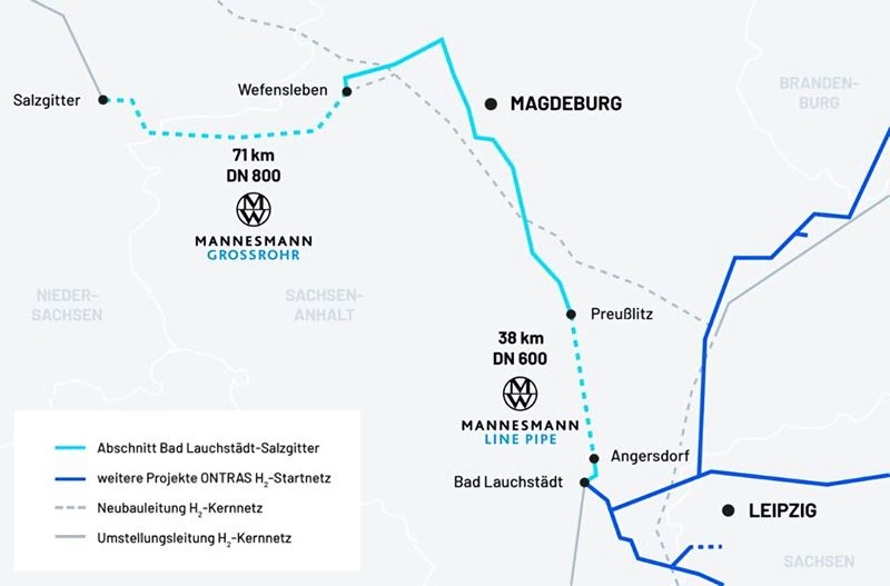 Salzgitter Group’un hidrojen boru hattı projesi için Mannesmann şirketlerine büyük sipariş