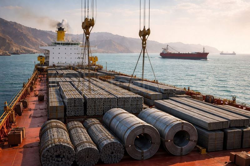 Crisis in Strait of Hormuz paralyzes Iranian ports: Over 1 million tons of iron and steel stranded