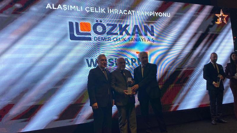 Özkan Demir Çelik received the gold category award at the “Stars of Export” event
