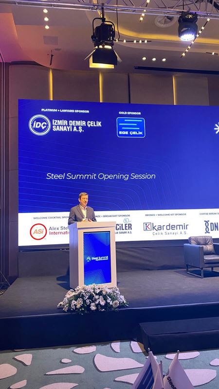Uğur Dalbeler Steel Summit 2026'da Türk çelik sektörünün dünyadaki gücüne dikkat çekti 