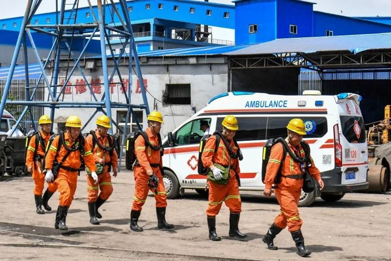Çin’de bir kömür madeninde meydana gelen gaz patlamasında 82 kişi hayatını kaybetti 