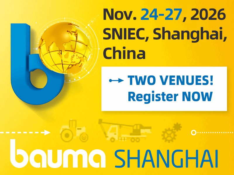 bauma SHANGHAI 2026 expands with dual-venue concept