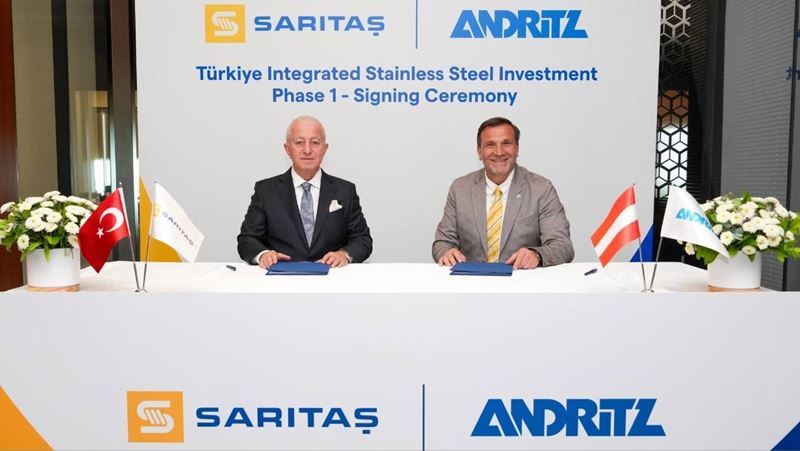 Sarıtaş Paslanmaz Çelik, Yalova’daki yeni entegre tesis için ANDRITZ ile anlaştı