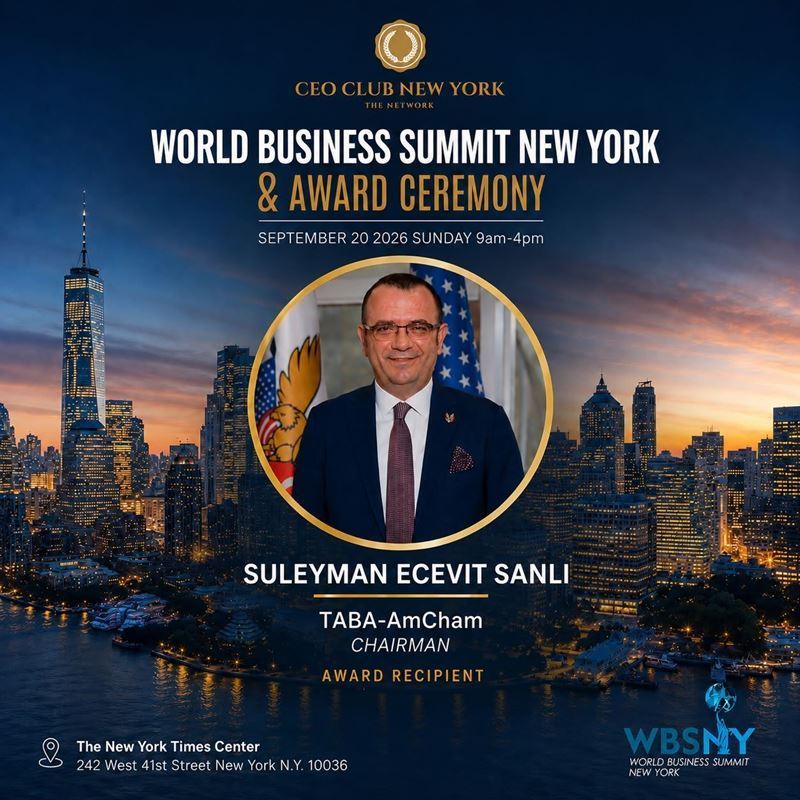 TABA-AmCham President Süleyman Ecevit Sanlı Receives International Award in New York