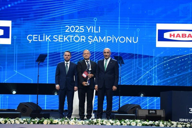 Habaş, TİM'in İhracat Şampiyonları Ödül Töreni'nde çelik sektörünün zirvesinde yer aldı