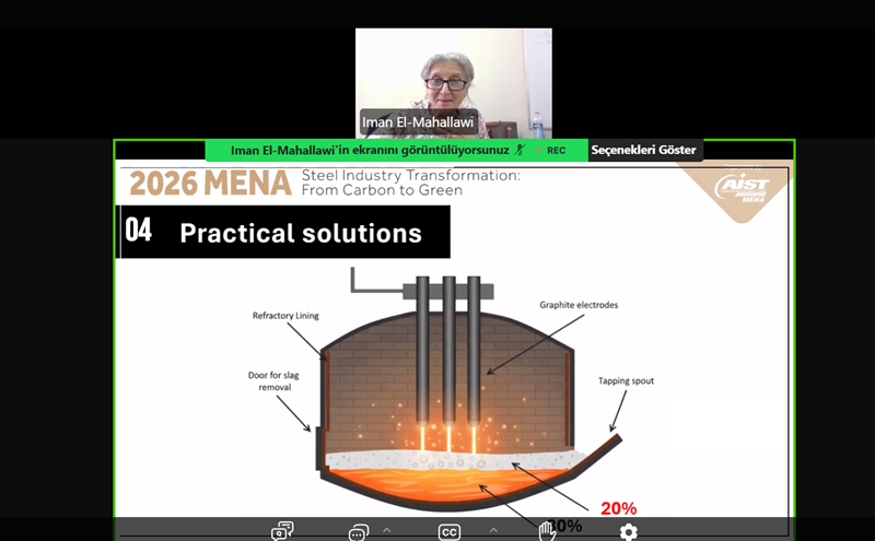 AIST MENA webinarında sürdürülebilir çelik üretimi ve düşük karbonlu teknolojiler ele alındı