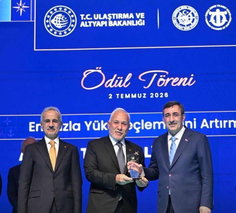 Tosyalı port received the "Port with the Highest Increase in Cargo Handling" award