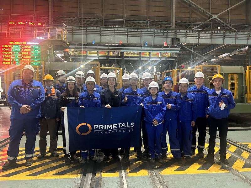  Baosteel, Primetals Technologies'in tedarik ettiği yeni levha dökümhanesini devreye aldı