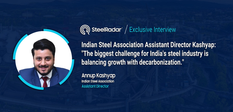 Indian Steel Association Assistant Director Kashyap: "The biggest challenge for India's steel industry is balancing growth with decarbonization."