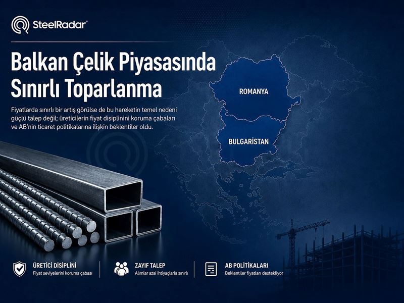 Romanya ve Bulgaristan’da çelik fiyatları yükseliyor, alıcılar temkinli kalıyor