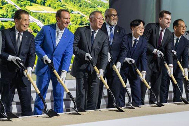 Hyundai Steel, Louisiana’daki 5,8 milyar dolarlık çelik tesisinin temelini attı