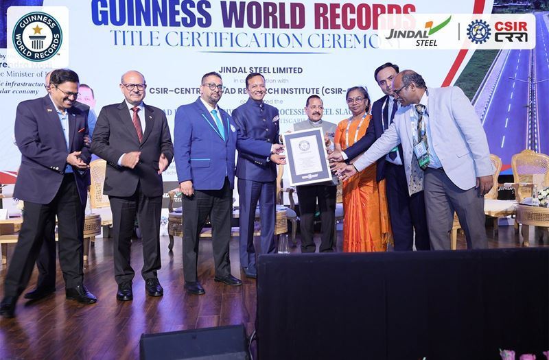 Jindal Steel builds world’s longest road using steel slag
