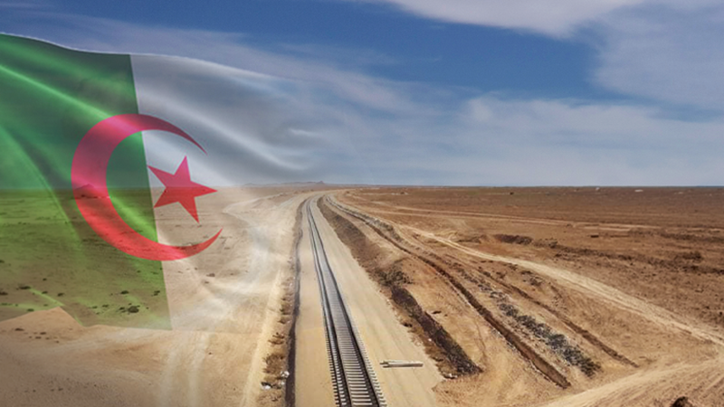 Cezayir'de Gara Djebilet demir cevheri sahasına uzanan 950 km’lik demiryolu hattı işletmeye alındı