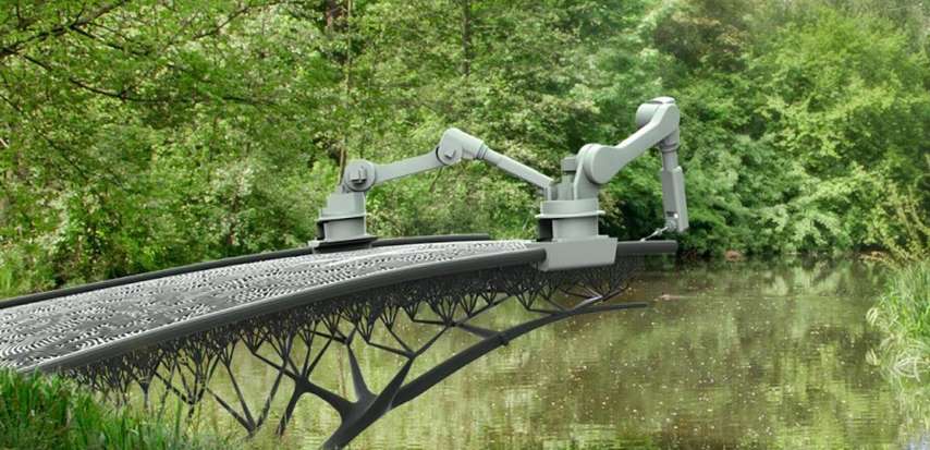 Amsterdam Çelik Köprüsü İçin Dört Robot Yapılıyor