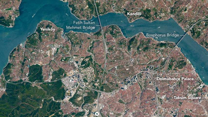 NASA’nın Gözünden İstanbul Boğazı!