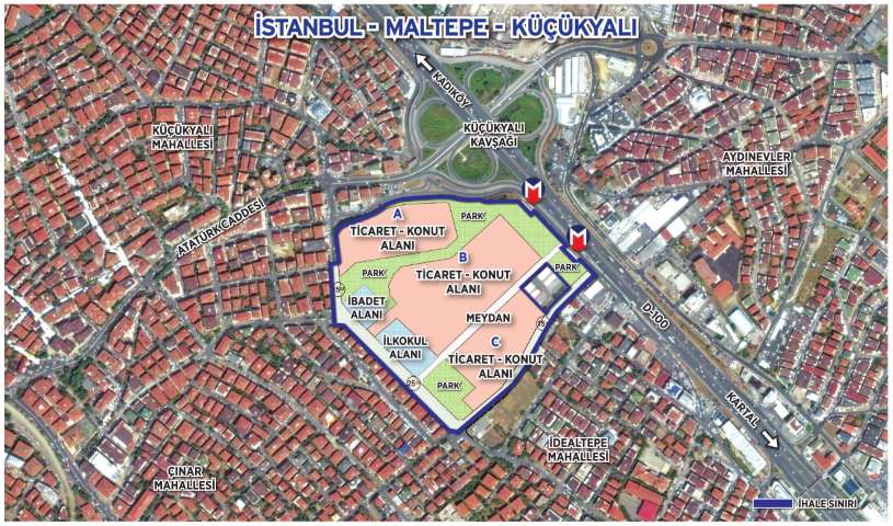 Tahincioğlu Emlak Konut GYO Maltepe Küçükyalı İhalesini Kazandı