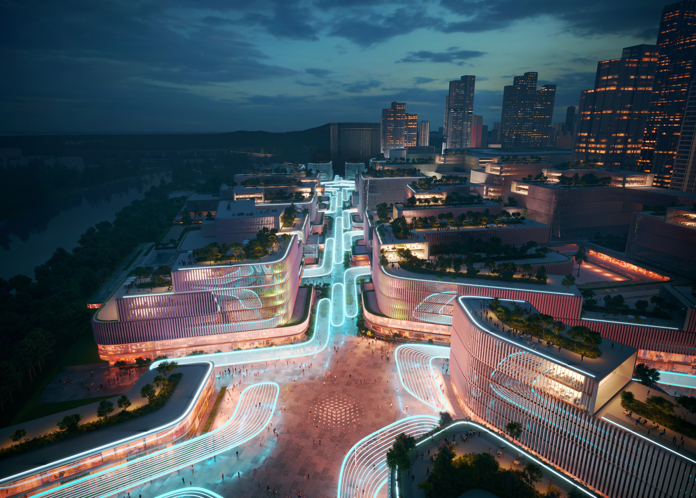 Zaha Hadid Architects, Çin'deki Huanggang Liman Bölgesi'ni yeniden oluşturuyor