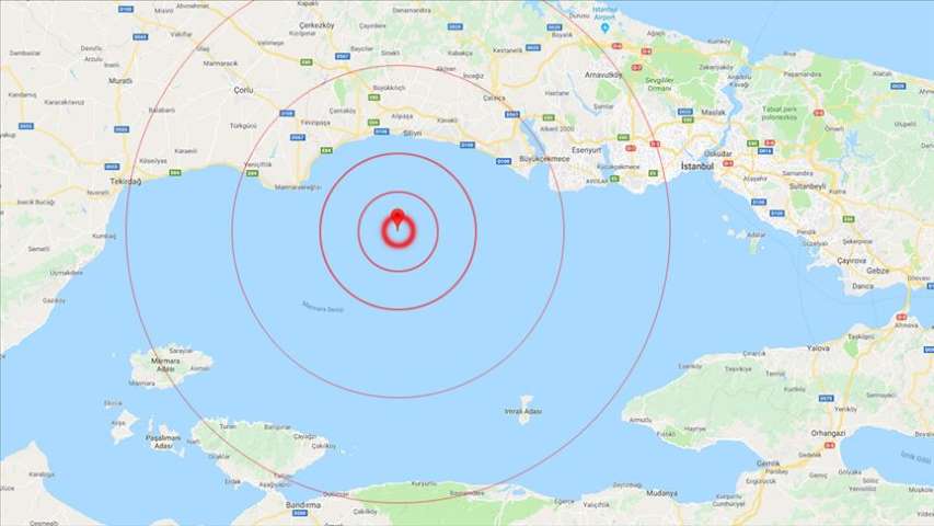 İstanbul'da 5,8 Büyüklüğünde Deprem