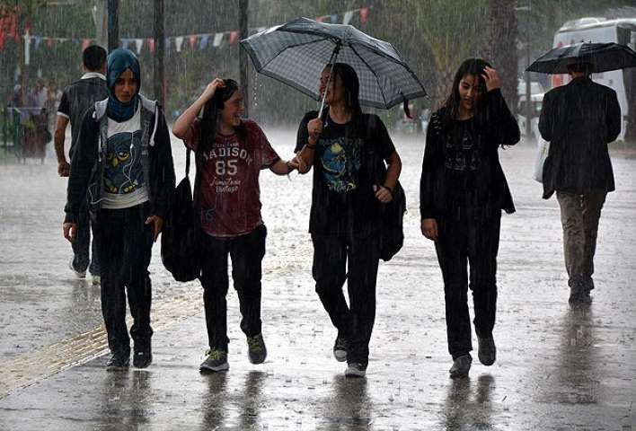 Türkiye'nin Kuzeybatısında Kuvvetli Yağış Uyarısı