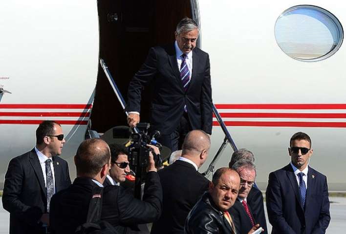 Mustafa Akıncı Türkiye'ye geldi