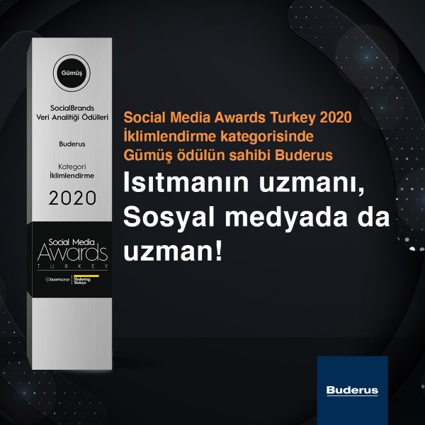 Social Media Awards’tan Buderus’a ödül!