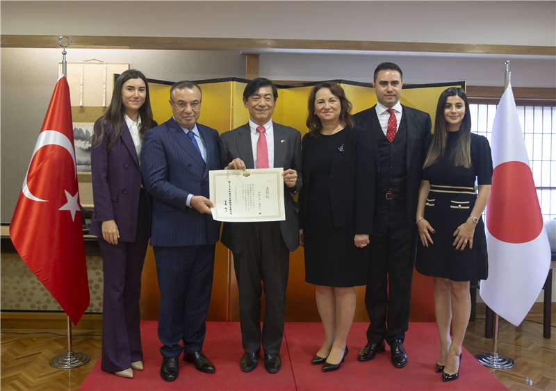 Sagun Grubu Yönetim Kurulu Başkanı Sagun, Japonya Büyükelçilik Ödülü aldı