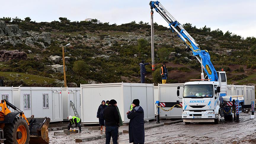 Çanakkale'de Konteyner Kent Çalışmaları Sürüyor