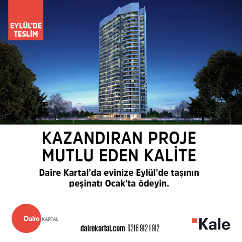 Daire Kartal’a Eylül’de Taşın Ocak’ta Ödemeye Başla