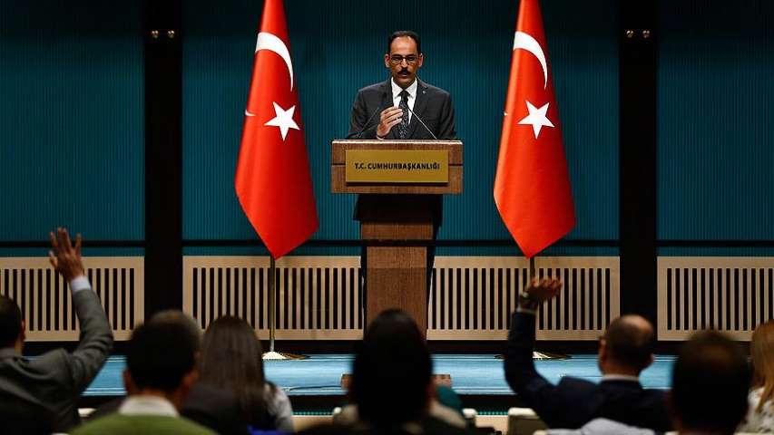 Cumhurbaşkanlığı Sözcüsü Kalın Basın Toplantısı Düzenledi