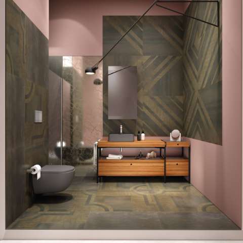 Kalebodur Materia, Antrasit ve Bronzun Metalik Etkisini Mekanlara Yansıtıyor