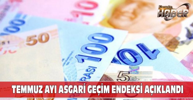 Temmuz Ayı Asgari Geçim Endeksi Açıklandı