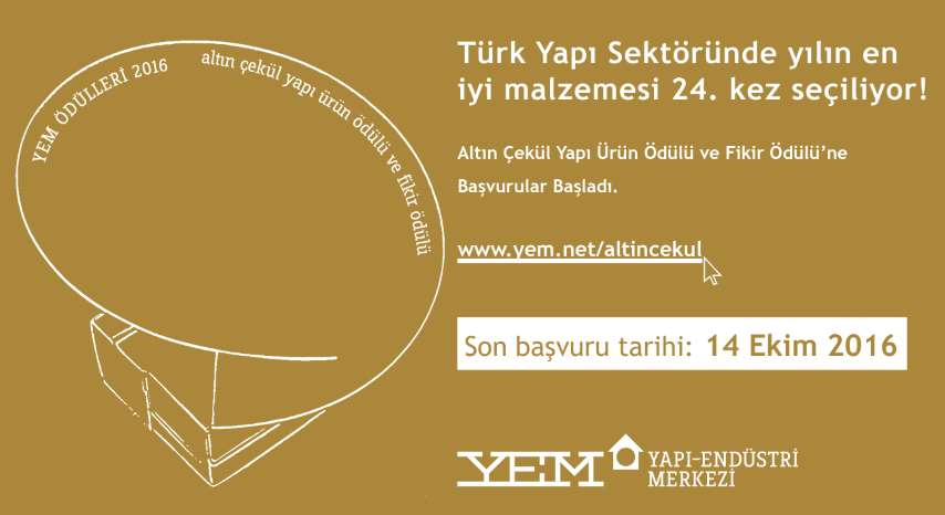 Türk Yapı Sektörünün En İyi Malzemesi ve Fikri Seçiliyor! 