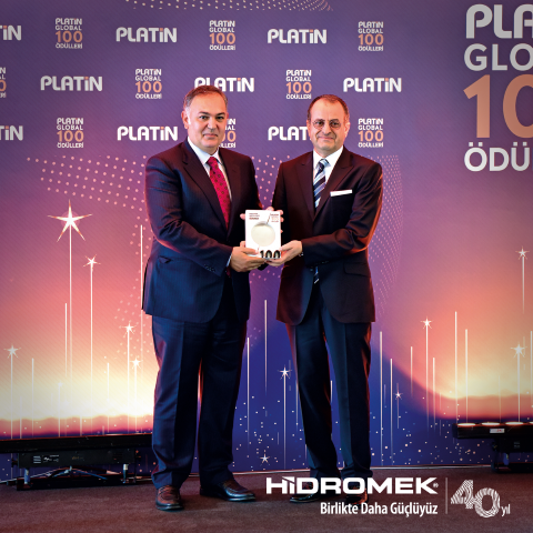 HİDROMEK’e Platin Global 100 Ödülü