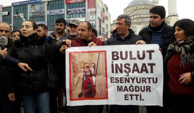 Bulut İnşaat Mağdurları Eylem Yaptı