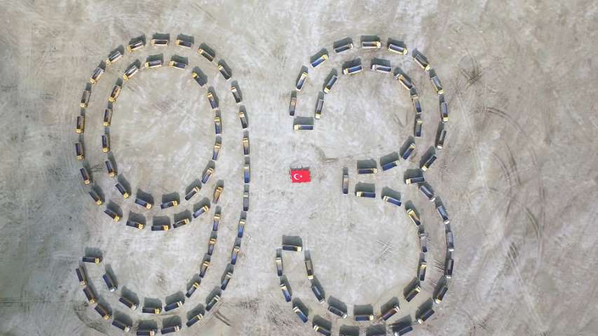 İstanbul Yeni Havalimanı’ndan Cumhuriyetin 93’üncü Yılına Anlamlı Koreografi