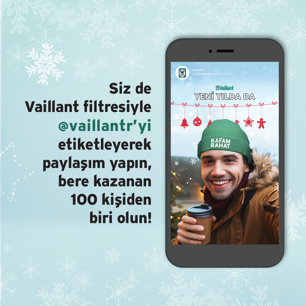 Vaillant Türkiye Sosyal Medya Kampanyası İle "Yeni yılda kafanız rahat olsun !" Diyor